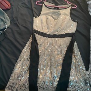 Nude dress with sparkle